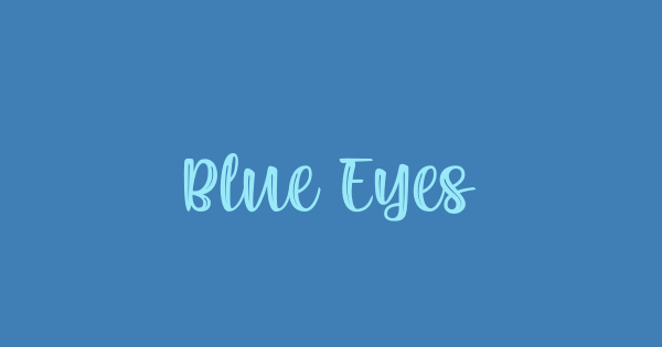 Blue Eyes font thumbnail
